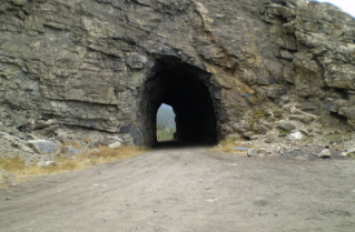 North end of Little Tunnel, Kettle Valley Railway Naramata Section, 2010-08.